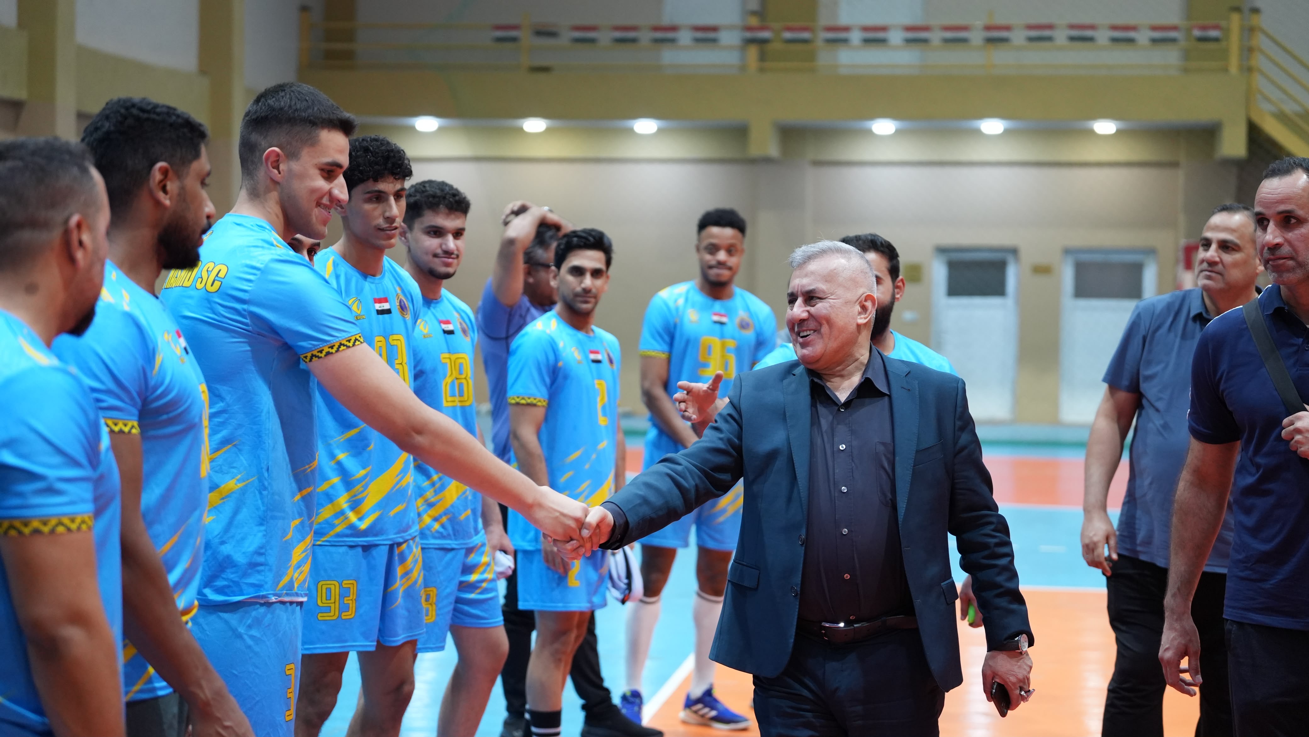بنيان يحضر الوحدة التدريبية لفريق اليد ويتابع تحضيرات انطلاق الدوري